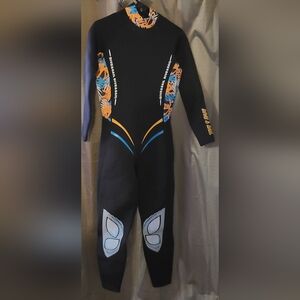 Women's Black and Blue Wetsuit